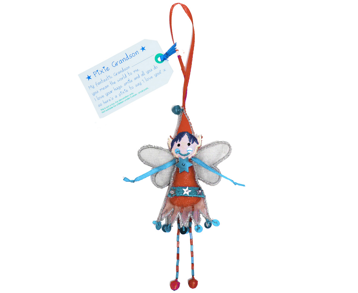 Pixie grandson red blue